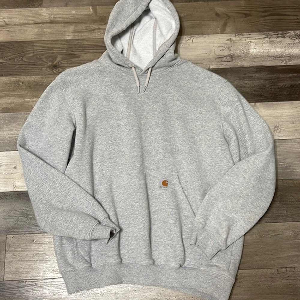 Men’s Carhartt hoodie gray size large